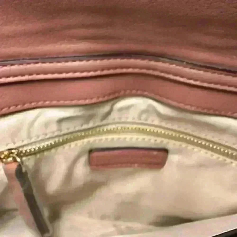 NWT!!! INC Jeenn fold over clutch bag/shoulder bag - Mauve/Dusty Pink Color - Picture 6 of 11